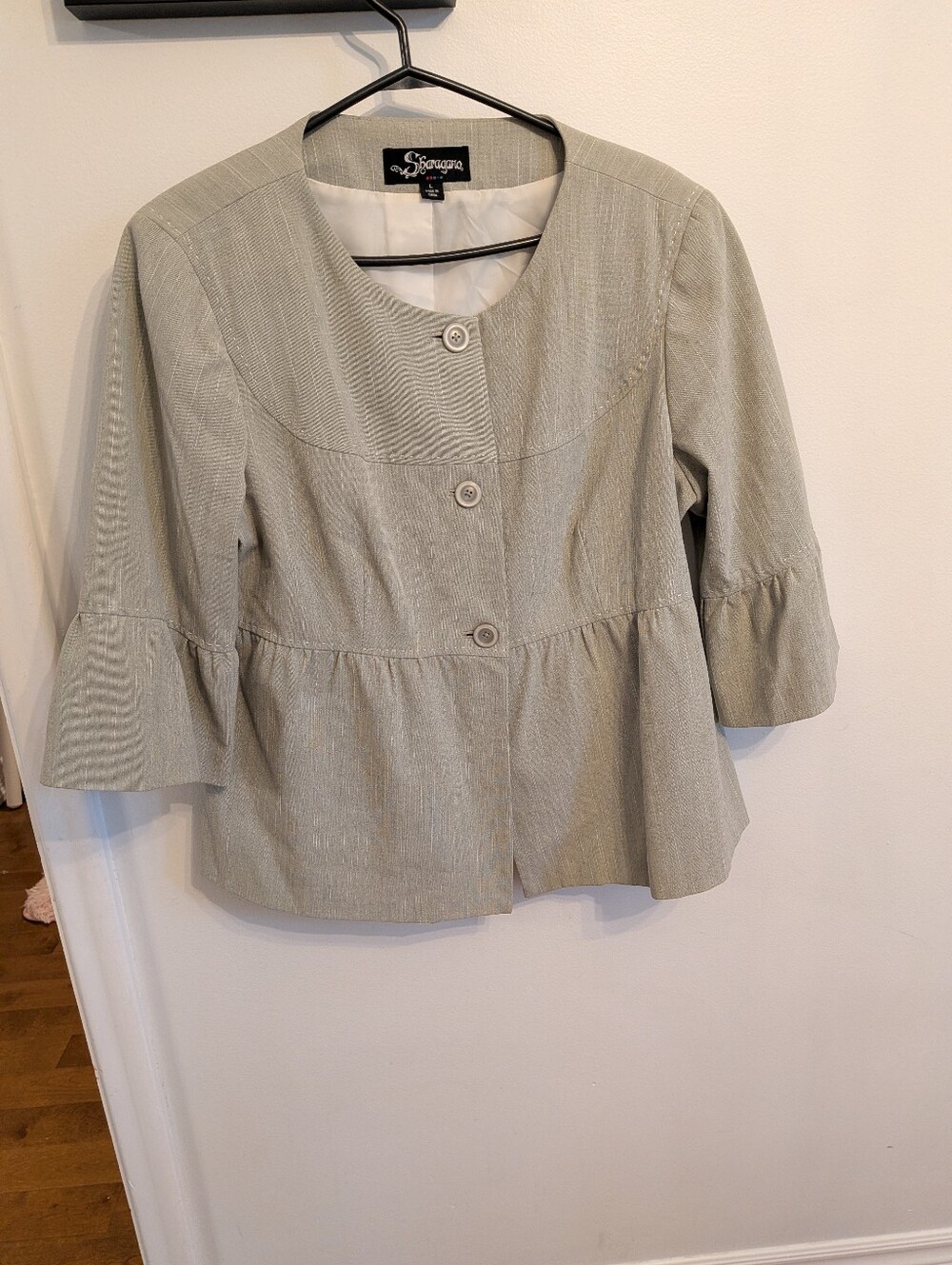 Sharagano Peplum Blazer